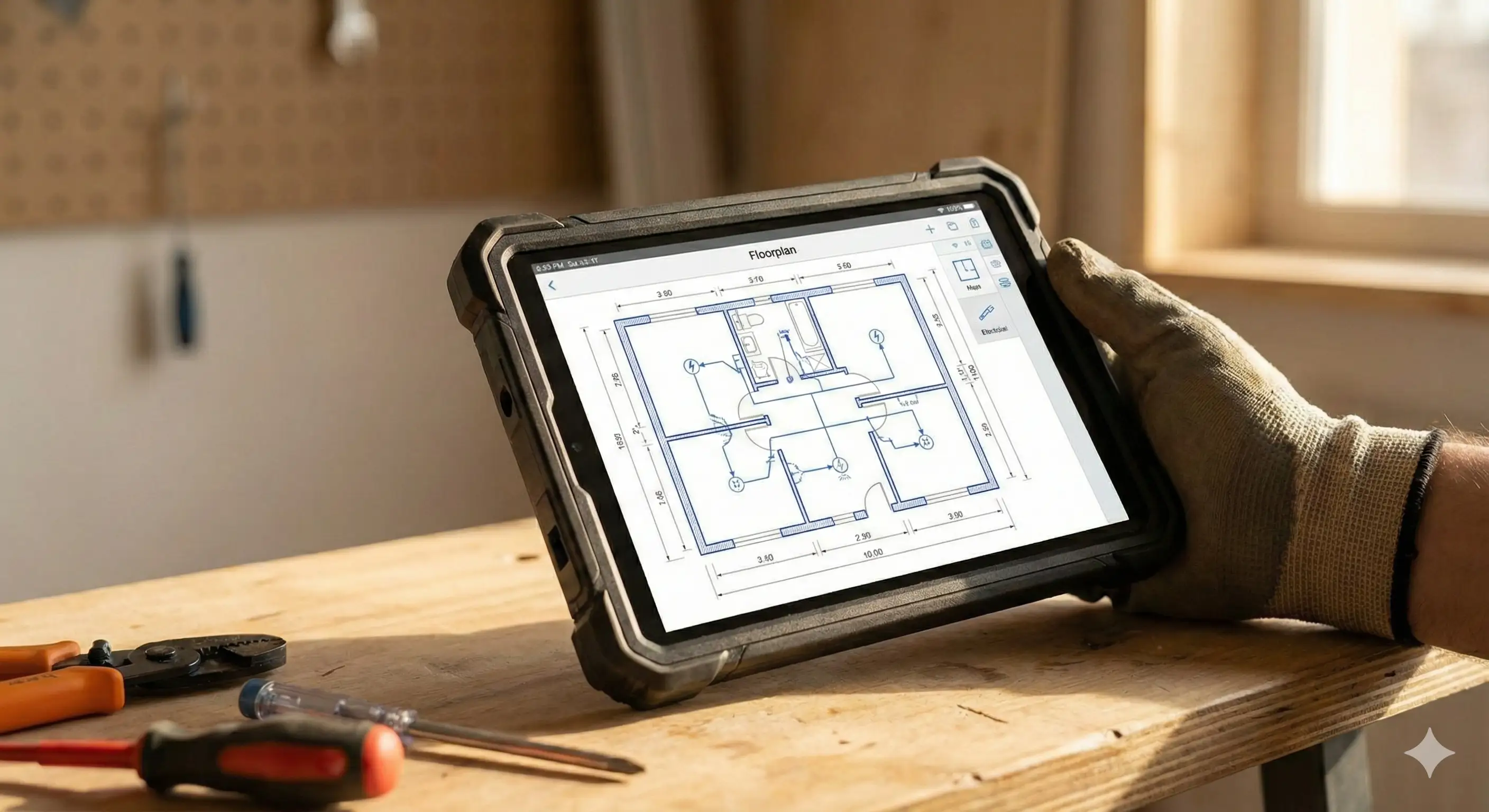 Tool per la schematica elettrica su planimetria