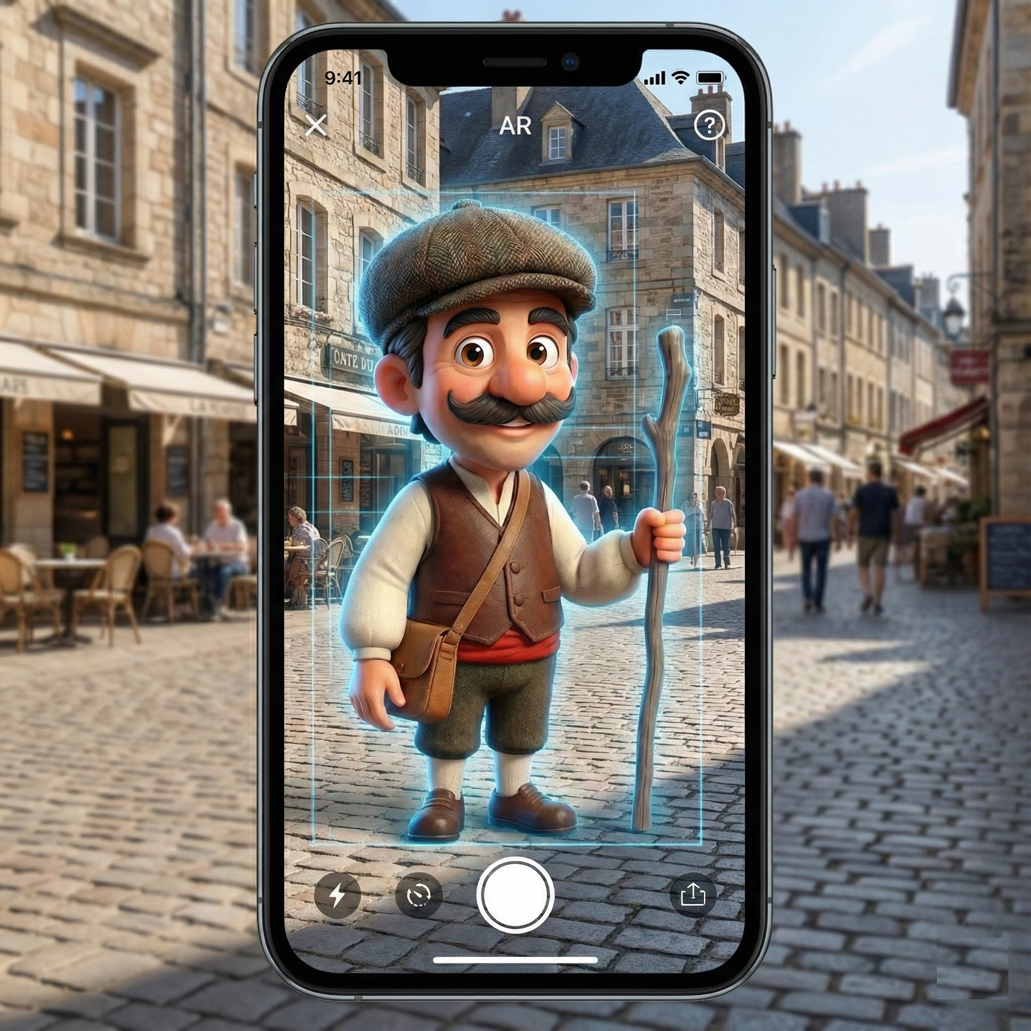 App in AR per il city-touring interattivo.